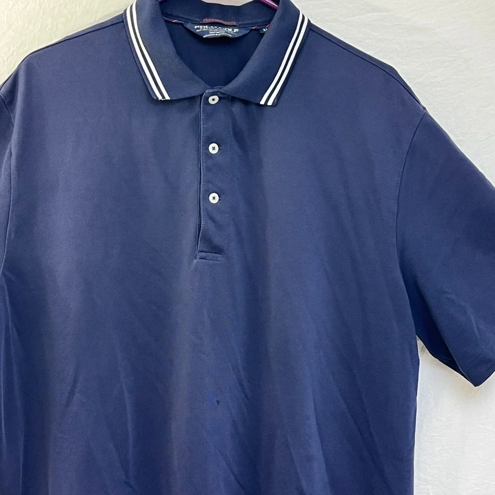 Ralph Lauren Polo Golf Shirt Men's XL Navy Soft‎ Cotton Performance Classic